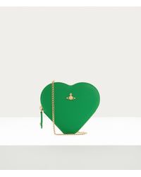Vivienne Westwood - Saffiano Biogreen Heart Crossbody - Lyst