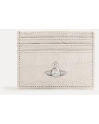 Vivienne Westwood - Flat Card Holder Emboss Croc Leather - Lyst