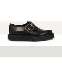 Vivienne Westwood - Point Toe Monk Shoe Biker Leather/Veget - Lyst