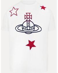 Vivienne Westwood - Orb And Stars Classic T-Shirt Cotton - Lyst