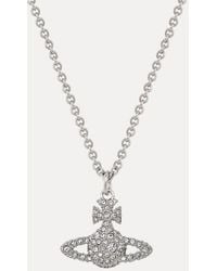 Vivienne Westwood - Grace Bas Relief Pendant Necklace Cubic Zirconia - Lyst