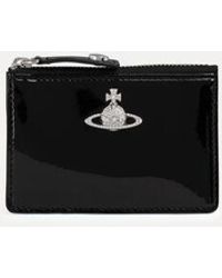 Vivienne Westwood - Slim Long Card Holder Patent Pu - Lyst