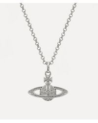 Vivienne Westwood - Tone Mini Bas Relief Pendant Necklace - Lyst