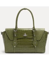 Vivienne Westwood - Bettina Medium Handbag Emboss Croc Leather - Lyst
