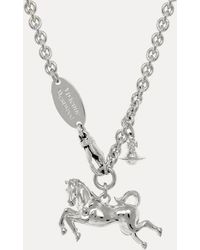 Vivienne Westwood - Horse Pendant Necklace Brass - Lyst
