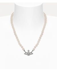 Vivienne Westwood - Man. Mini Bas Relief Pearl Necklace - Lyst