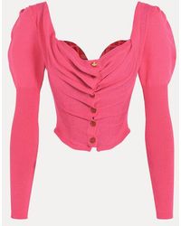 Vivienne Westwood - Nana Bea Corset Cardigan Wool - Lyst