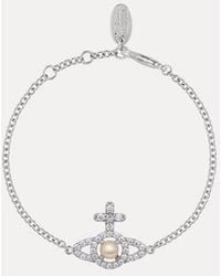 Vivienne Westwood - Olympia Pearl Chain Bracelet Brass - Lyst