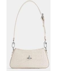 Vivienne Westwood - Tasha Shoulder Phone Bag Emboss Croc Leather - Lyst