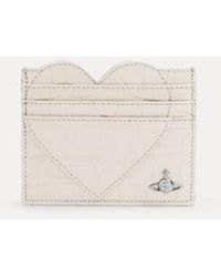 Vivienne Westwood - Heart Card Holder Emboss Croc Leather - Lyst