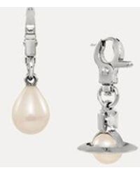 Vivienne Westwood - Claude Small Earrings Swarovski Pearls - Lyst