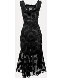 Vivienne Westwood - Ginnie Frill Dress Veil Crepe - Lyst