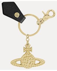 Vivienne Westwood - Hammered Orb Keyring Metal - Lyst