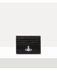 Vivienne Westwood - Flat Card Holder Emboss Croc Leather - Lyst