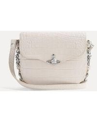 Vivienne Westwood - Hunter Flap Crossbody Emboss Croc Leather - Lyst