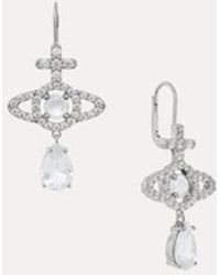 Vivienne Westwood - Olympia Drop Earrings Cubic Zirconia - Lyst