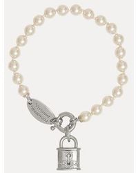Vivienne Westwood - Celestia Small Bracelet Swarovski Pearls - Lyst