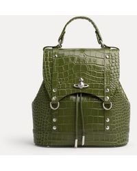 Vivienne Westwood - Max Small Backpack Emboss Croc Leather - Lyst