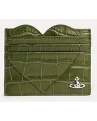 Vivienne Westwood - Heart Card Holder Emboss Croc Leather - Lyst