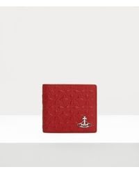 Vivienne Westwood - Man. Billfold Wallet Nappa Leather Red One Size Men - Lyst