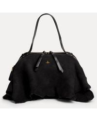 Vivienne Westwood - Mara Shoulder Bag Shearling/Suede - Lyst