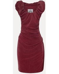 Vivienne Westwood - Mini Ginnie Amber Jersey Dress Cupro Jrsy Tartan - Lyst