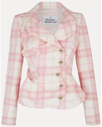 Vivienne Westwood - Drunken Tailored Jacket Coquette Check - Lyst