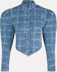 Vivienne Westwood - Filli Jacket Laser Denim Vw-grid-blue Xs Women - Lyst