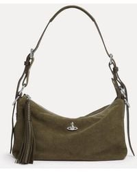 Vivienne Westwood - Emma Shoulder Bag Suede Leather - Lyst