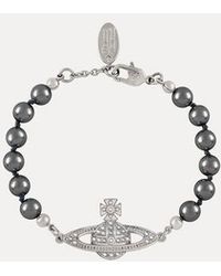 Vivienne Westwood - Mini Bas Relief Pearl Bracelet - Lyst