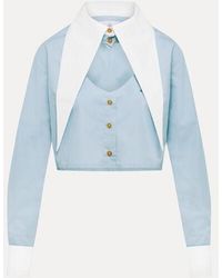 Vivienne Westwood - Cut Off Heart Shirt Compact Poplin - Lyst