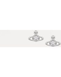 Vivienne Westwood - Nano Solitaire Earrings Cubic Zirconia - Lyst