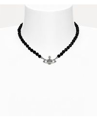 Vivienne Westwood - Messaline Choker Agate Gemstone - Lyst