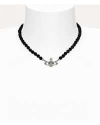 Vivienne Westwood - Messaline Choker Agate Gemstone - Lyst