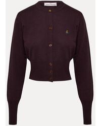 Vivienne Westwood - Bea Cropped Cardigan Wool - Lyst