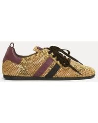 Vivienne Westwood - Drunken Trainer Snake-Effect Leather - Lyst