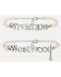 Vivienne Westwood - Amelia Bracelet Glass Pearls - Lyst