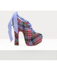 ★vivienne westwood★Elevated Ghillie ヒールサンダル Tartan Elevated Ghillie Platform in BRICK | Vivienne Westwood®