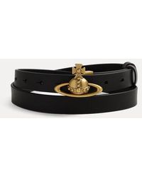 Vivienne Westwood - Small Orb Buckle Belt Toledo Leather - Lyst
