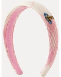Vivienne Westwood - Slim Headband Coquette Check - Lyst
