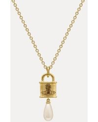 Vivienne Westwood - Celestia Small Pendant Necklace Pearls - Lyst