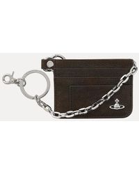 Vivienne Westwood - Flat Chain Card Holder Leather - Lyst