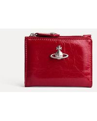 Vivienne Westwood - Slim Flap Card Holder Naplak Leather - Lyst