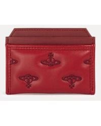 Vivienne Westwood - Flat Card Holder Multi Orb Soft Pu - Lyst