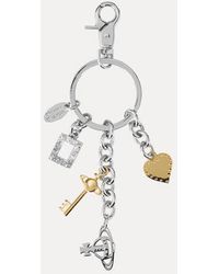 Vivienne Westwood - Multi Charm Keyring Metal - Lyst