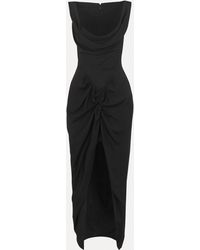 Vivienne Westwood - Long Panther Dress Recycled Polyester Black 38 Women - Lyst