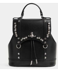 Vivienne Westwood - Max Small Backpack Smooth Leather + Studs 1 - Lyst