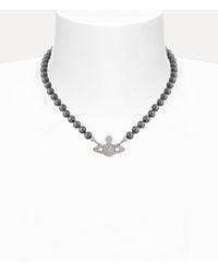 Vivienne Westwood - Mini Bas Relief Pearl Choker - Lyst