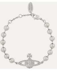 Vivienne Westwood - Thames Mini Bas Relief Bracelet Brass - Lyst