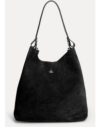 Vivienne Westwood - Lottie Large Shoulder Bag Suede Leather - Lyst